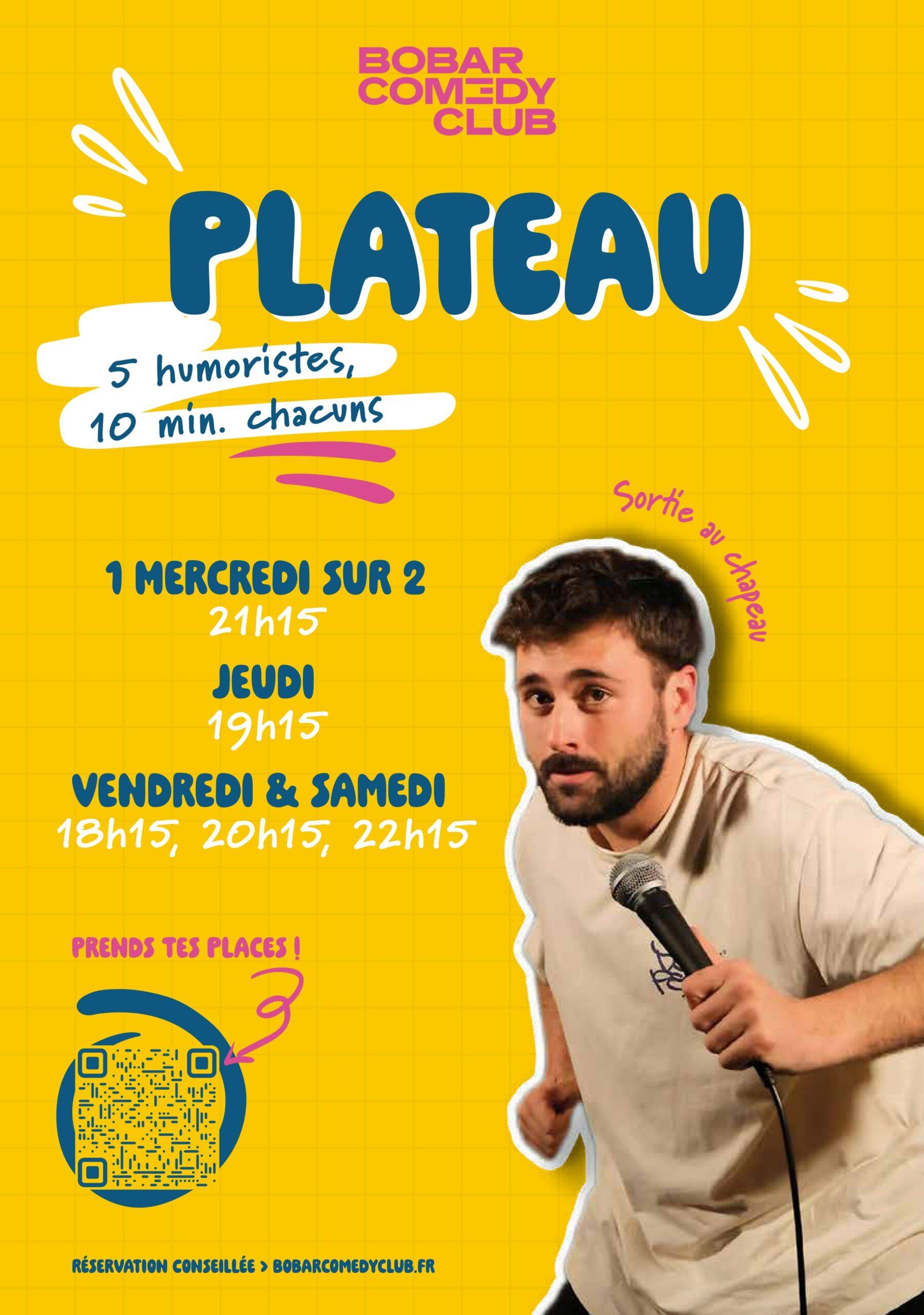 Affiche Plateau Bobar Comedy Club
